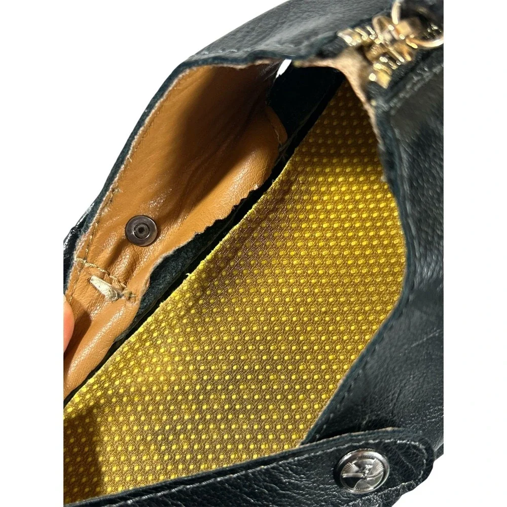 Men's Black Leather‎ Fisherman Sandals with Zipper Closure, Breathable